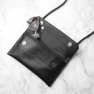 Personalised Leather Clutch Bag
