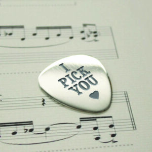 Personalised 'I Pick You' Plectrum - main product image