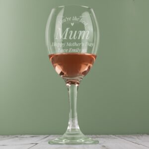 Personalised 'You Are The Best' Wine Glass - main product image