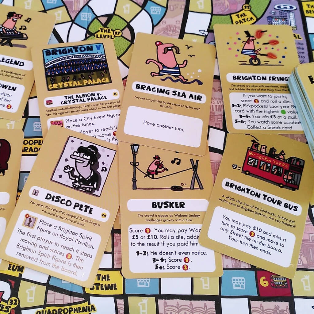 Bn1: A Board Game All About Brighton - product in use