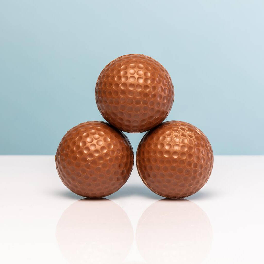 Chocolate Golf Balls - detail view