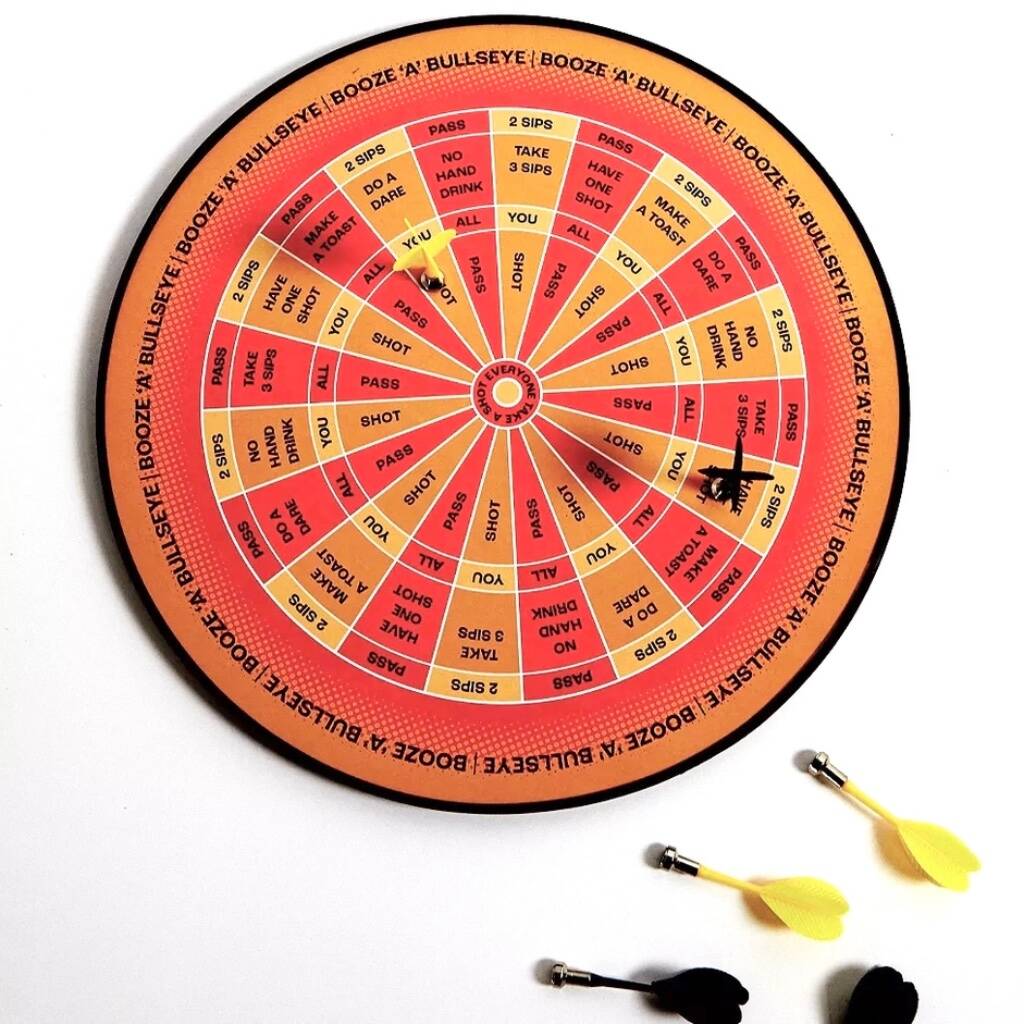 Dartboard Drinking Game - alternative angle