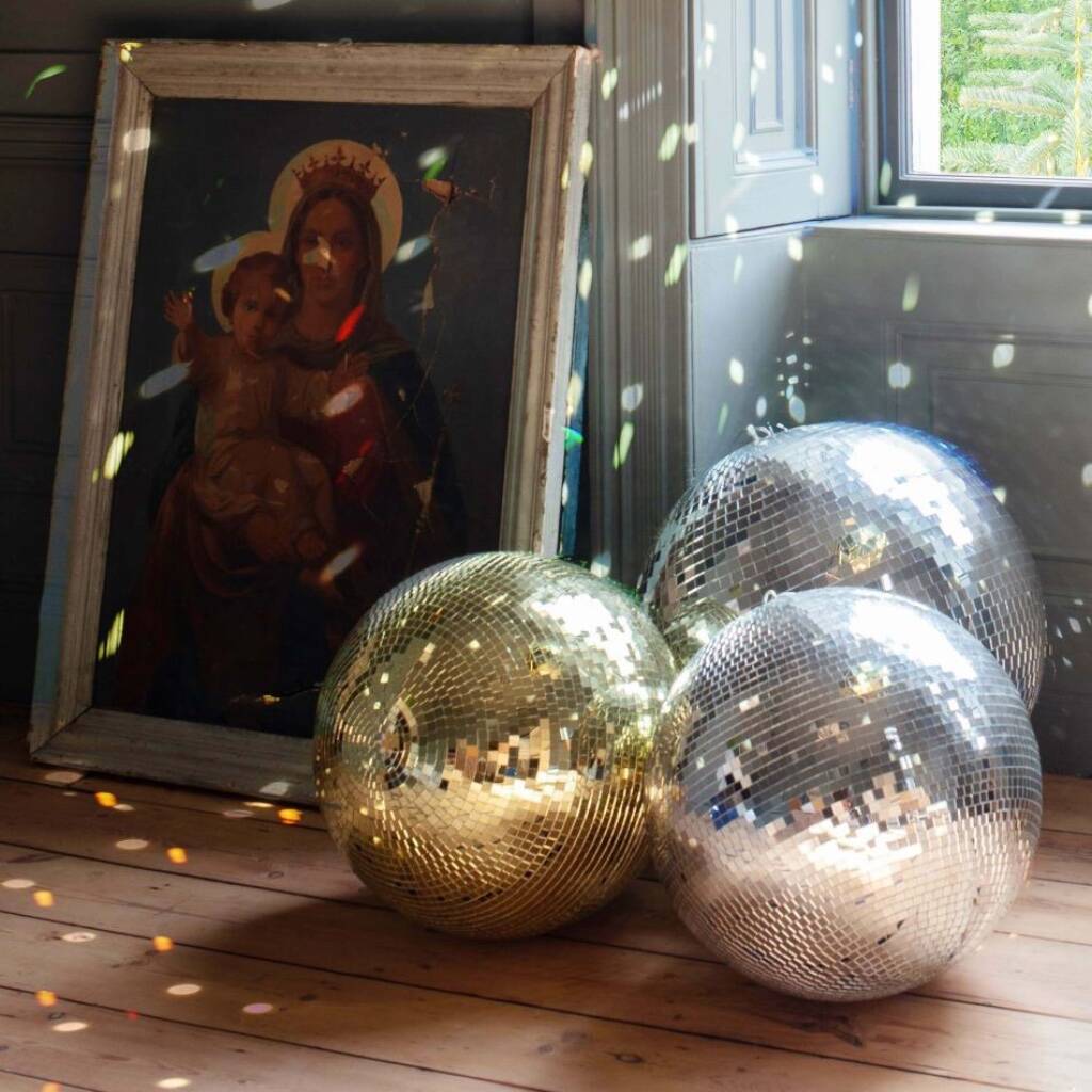 Disco Ball Hanging Decoration - close-up detail