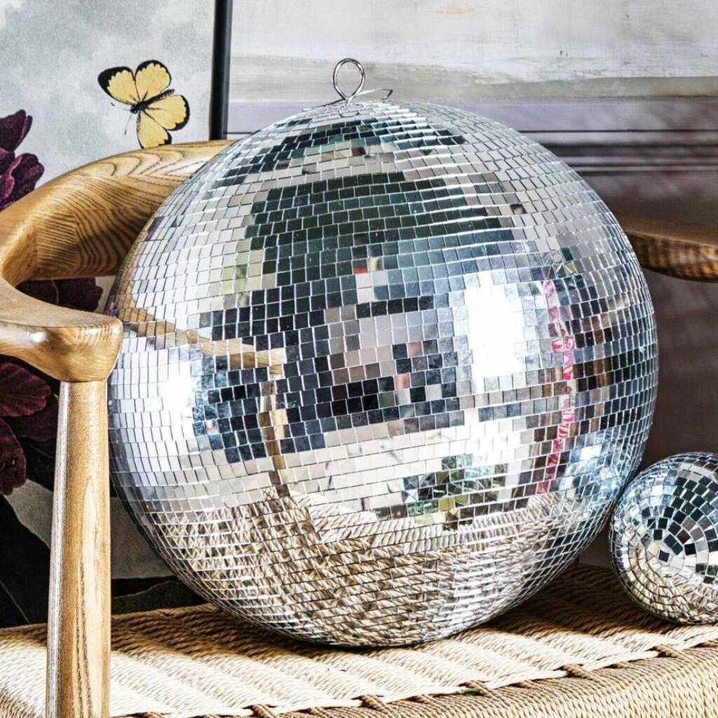 Disco Ball Hanging Decoration - detail view