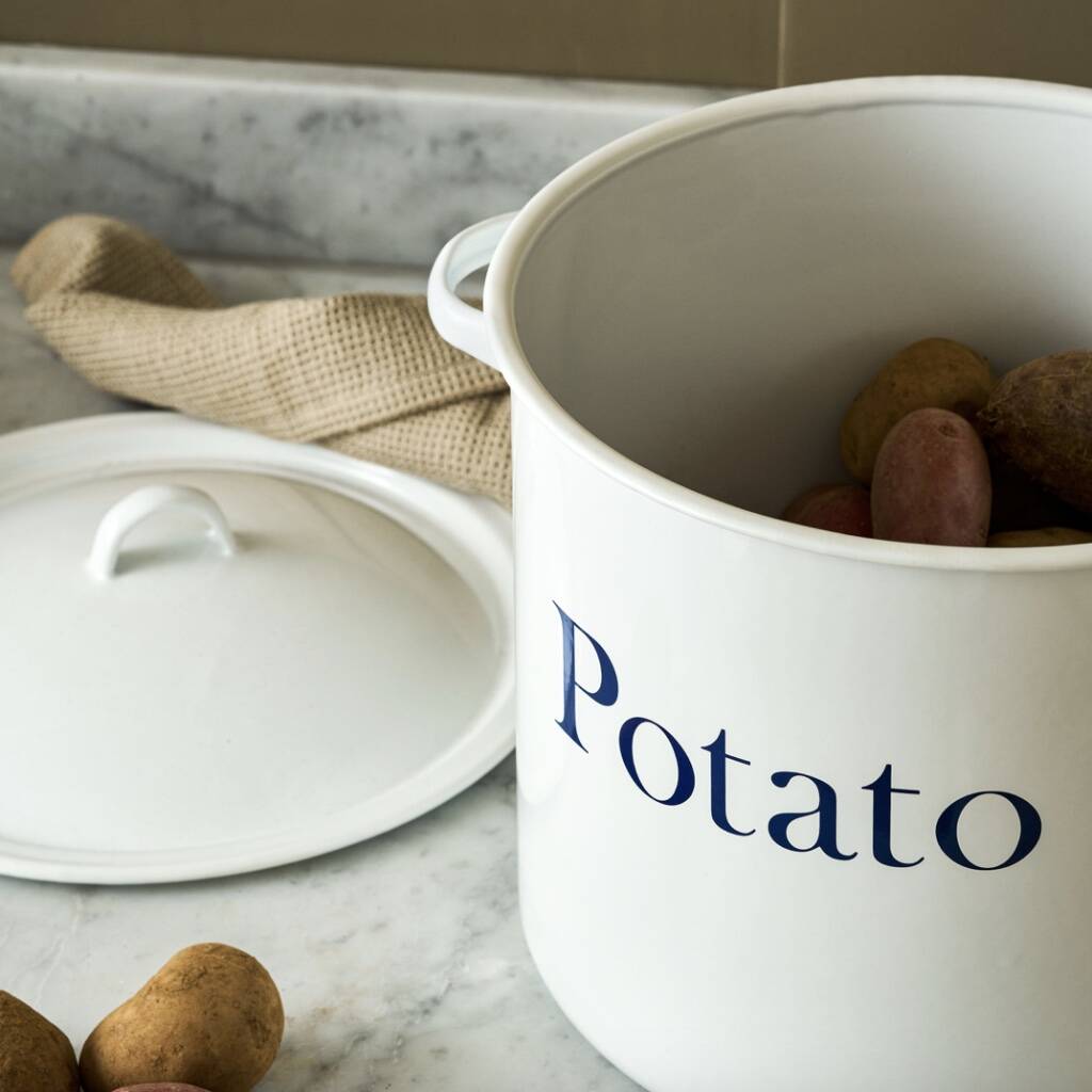 Enamel Potato Store - detail view