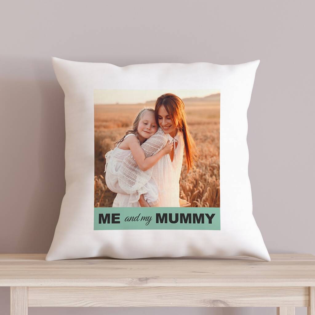 Mum’s Personalised ‘Me And My Mummy’ Cushion Cover - detail view