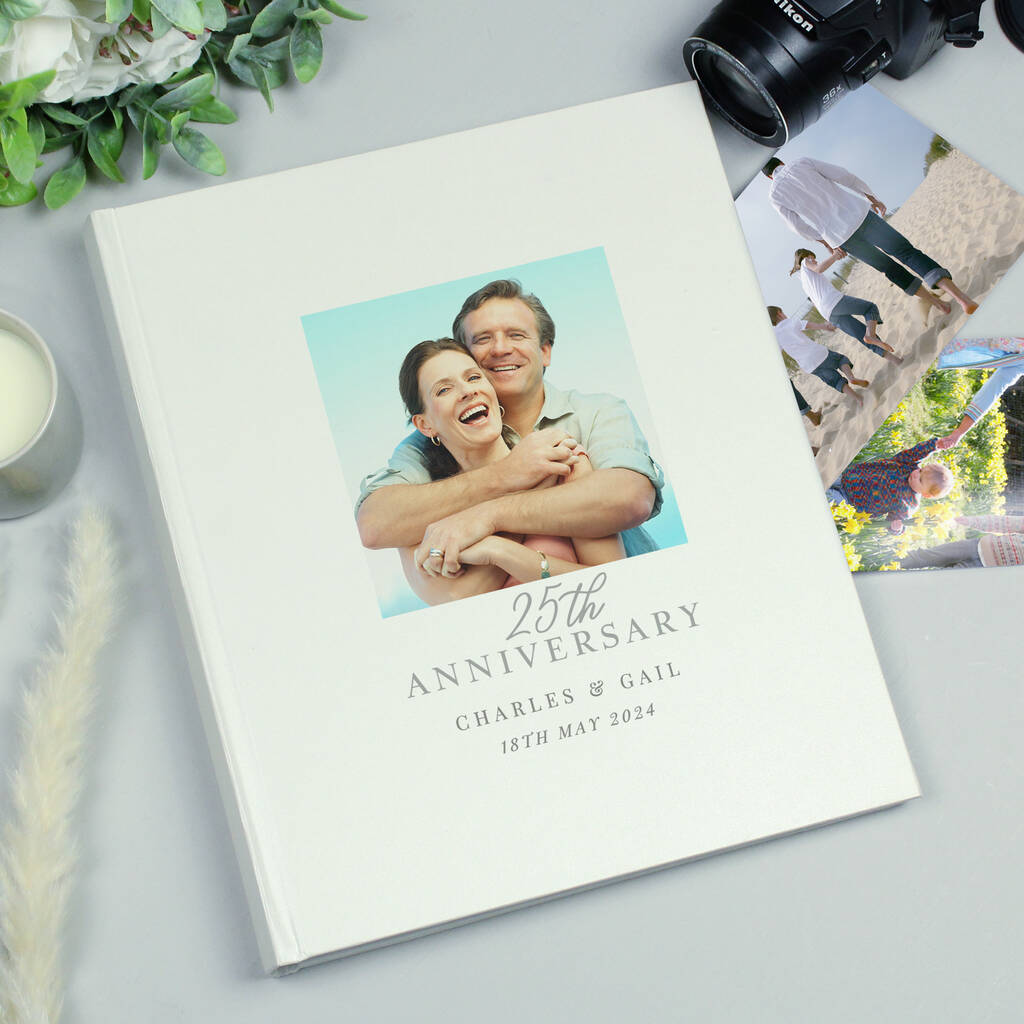 Personalised 25th Anniversary Picture Album - lifestyle shot