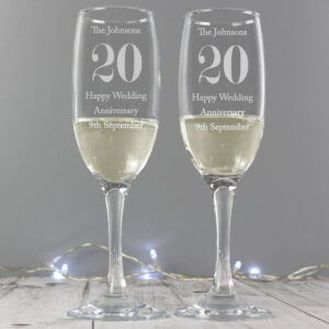 Personalised Anniversary Pair Of Flutes - main product image