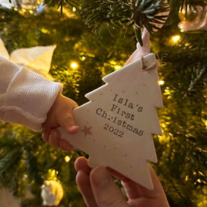 Personalised Baby's First Christmas Tree Ornament - main product image