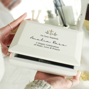 Personalised Baptism Jewellery Box - main product image