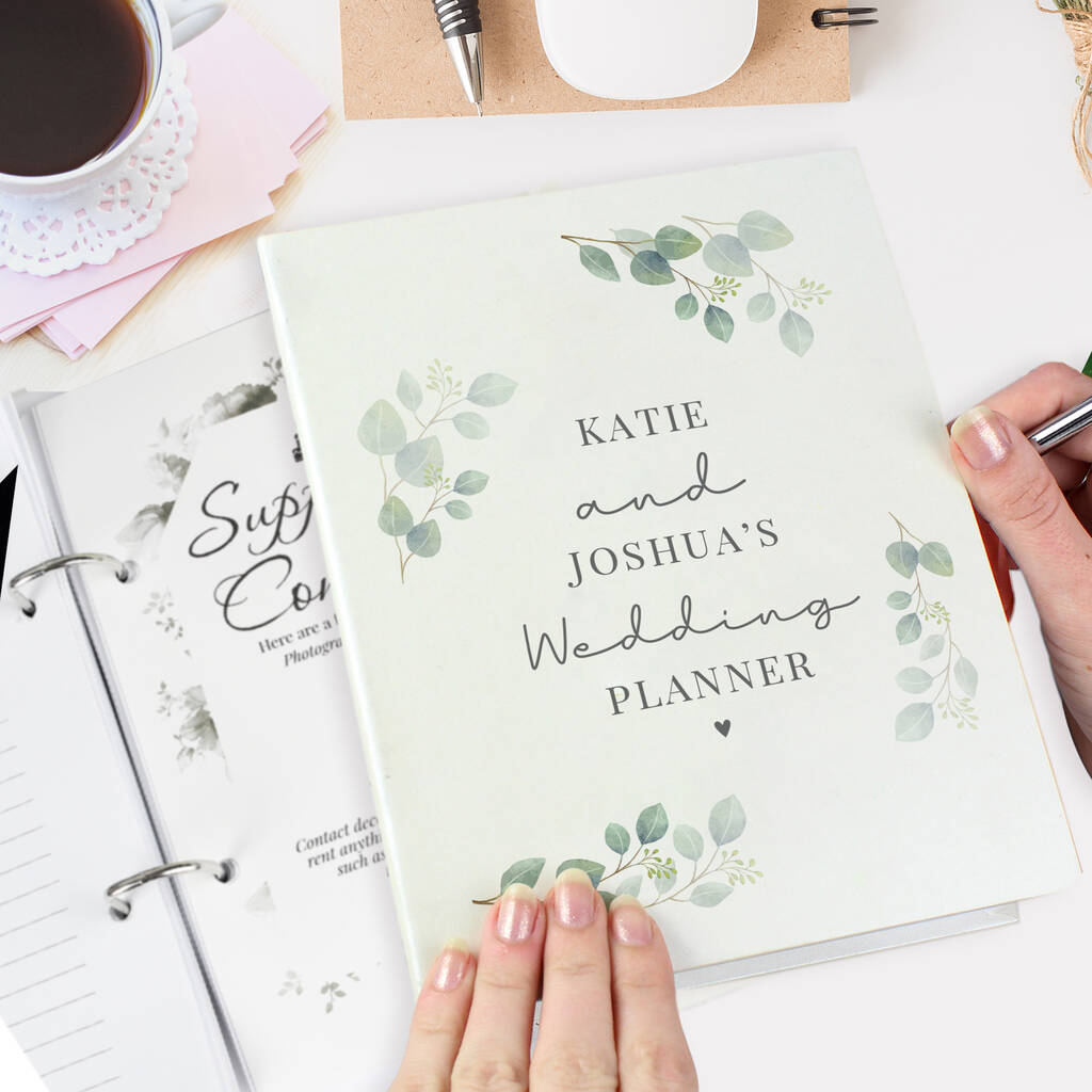 Personalised Botanical Wedding Planner - detail view