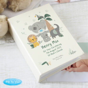Personalised Christening 'Jungle Animals' Photo Album - main product image