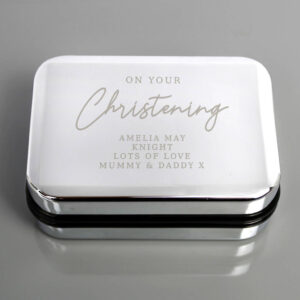 Personalised Christening Necklace Box - main product image