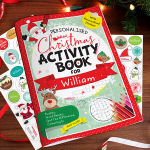 Personalised Christmas Activity Book With Stickers - main product image