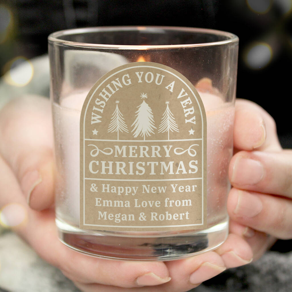 Personalised Christmas Jar Candle - main product image