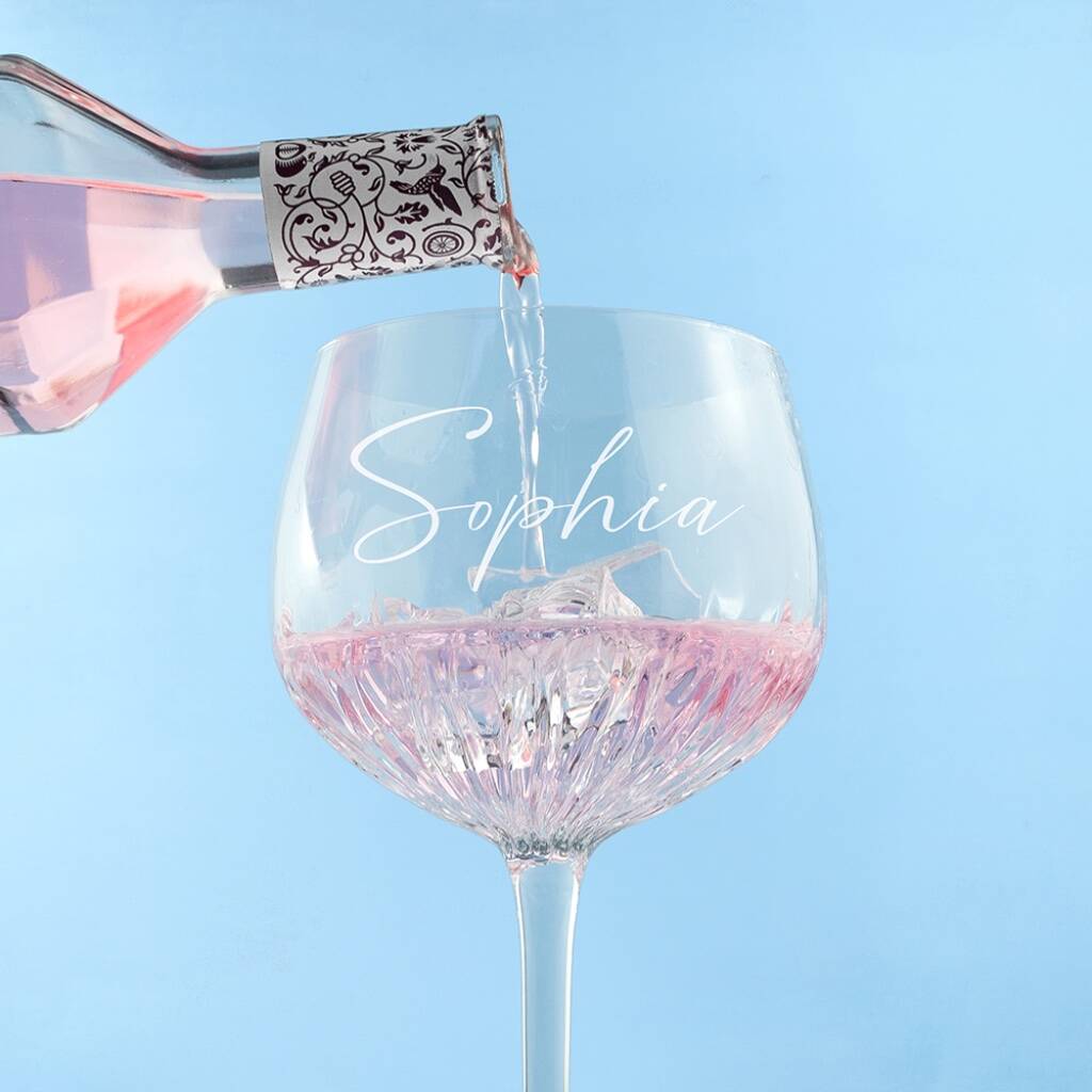 Personalised Crystal Gin Goblet - main product image