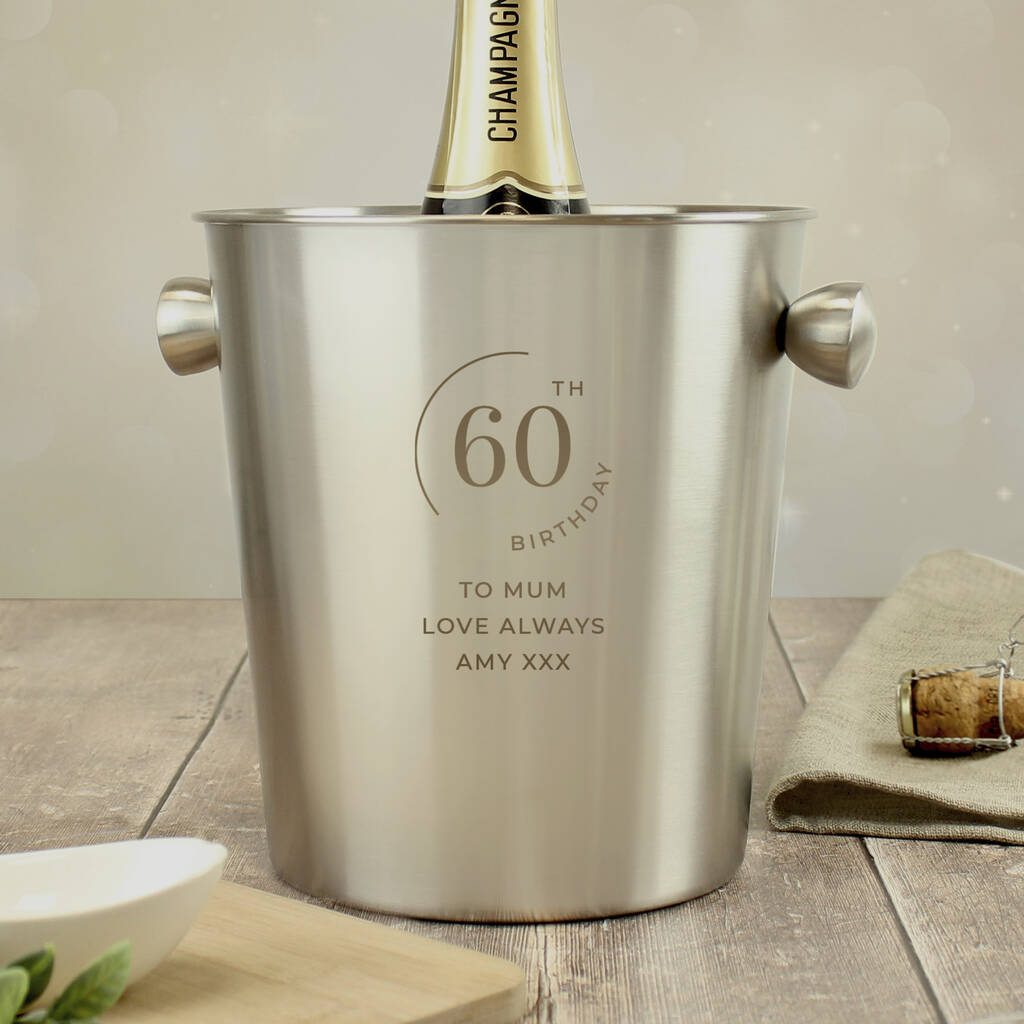 Personalised Date Ice Bucket - lifestyle shot