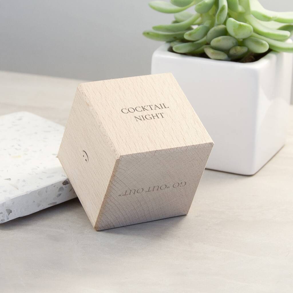 Personalised Date Night Novelty Dice - alternative angle