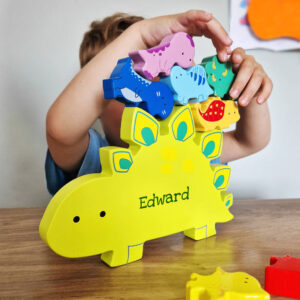Personalised Dinosaur Stacking Toy - main product image
