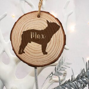 Personalised Dog Silhouette Christmas Tree Decoration - main product image