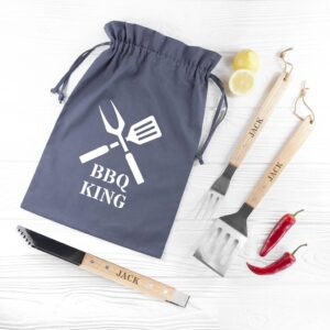 Personalised Engraved BBQ Tools Set - main product image