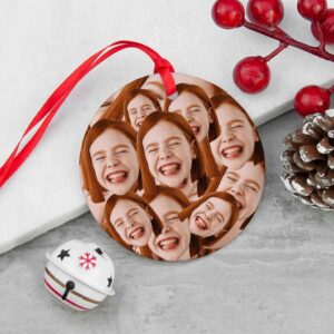Personalised Face Christmas Ornament - main product image