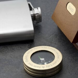 Personalised Father's Day Compass With Monogrammed Box - main product image