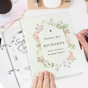 Personalised Floral Wedding Planner - main product image