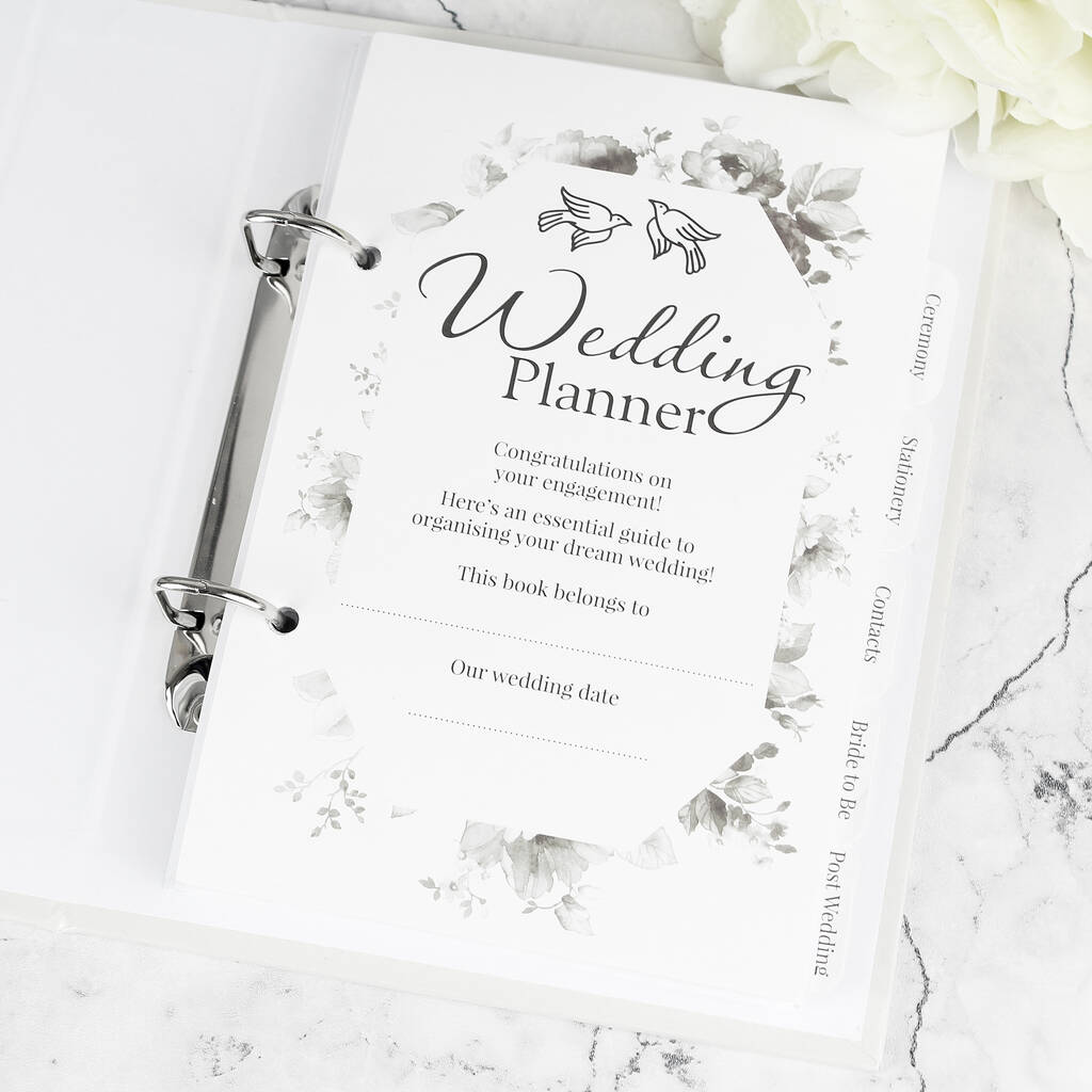 Personalised Floral Wedding Planner - lifestyle shot