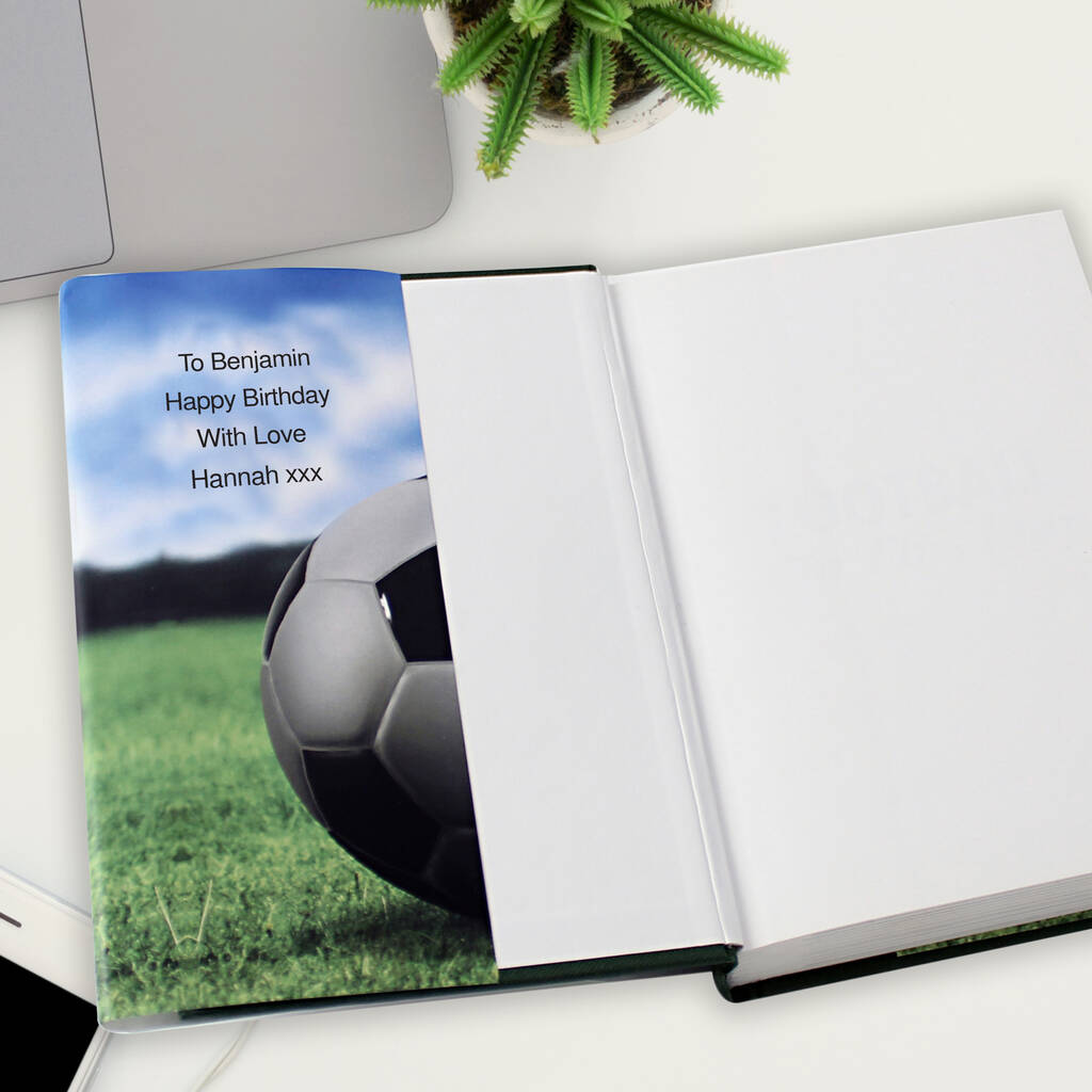 Personalised Football 'On This Day' Book - detail view