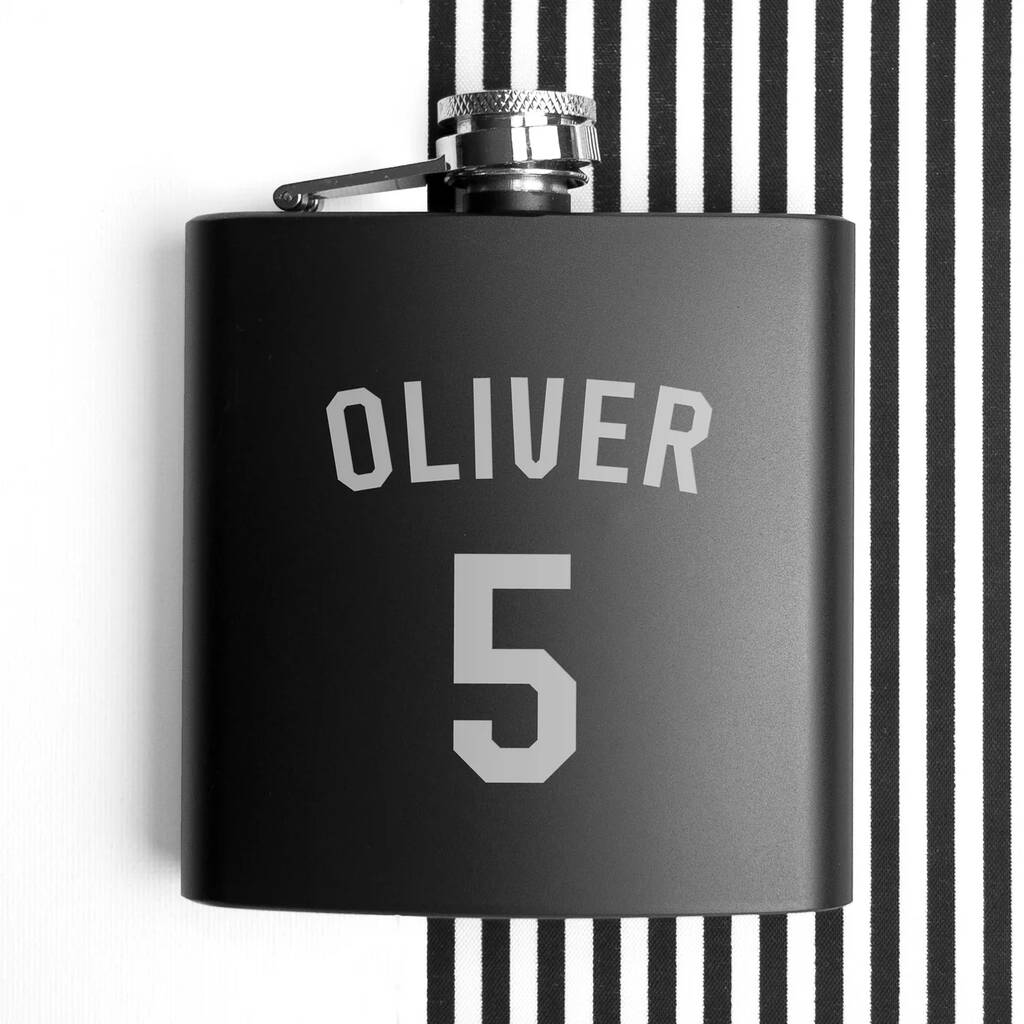 Personalised Football Shirt Hip Flask - main product image