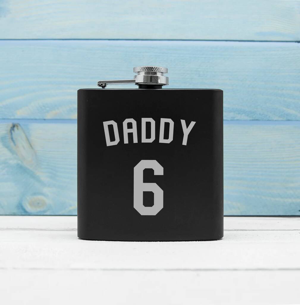 Personalised Football Shirt Hip Flask - close-up detail