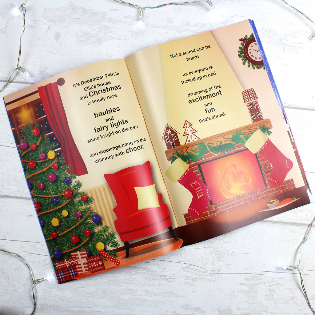 Personalised Girls 'It's Christmas' Story Book - alternative angle