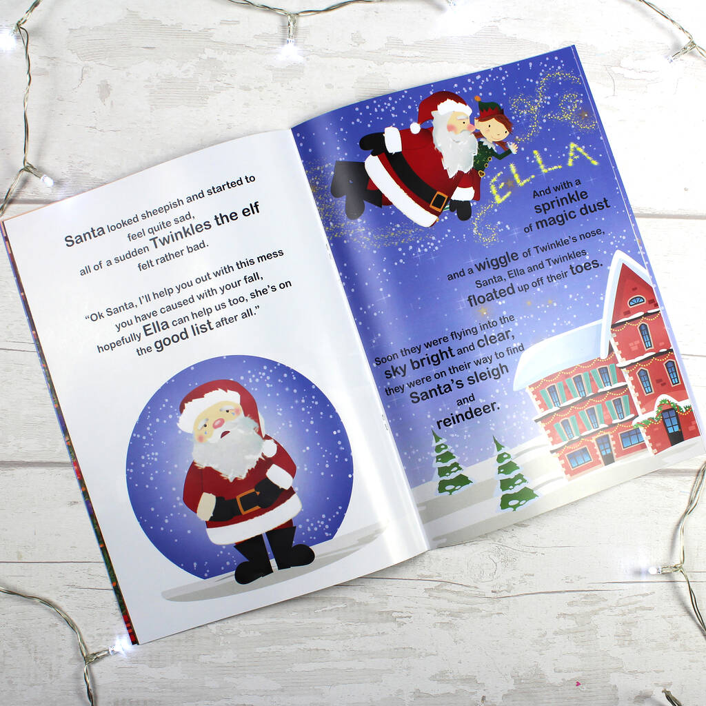 Personalised Girls 'It's Christmas' Story Book - lifestyle shot