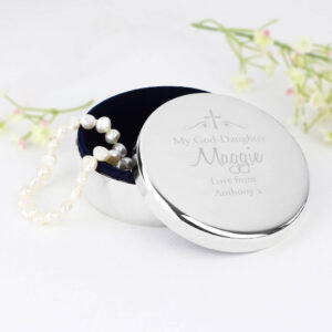Personalised God Daughter Trinket Box - main product image