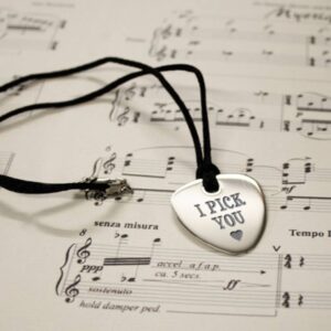Personalised 'I Pick You' Plectrum Pendant - main product image