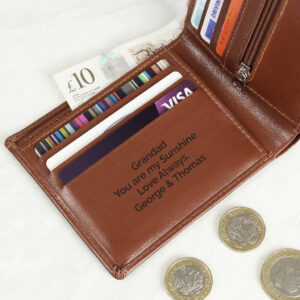 Personalised Leather Wallet - main product image