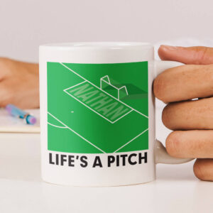 Personalised 'Life's A Pitch' Mug - main product image