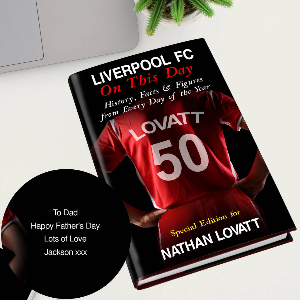 Personalised Liverpool 'On This Day' Book - detail view