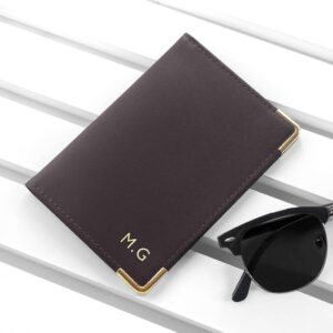Personalised Luxury Leather Passport Cover - main product image
