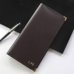 Personalised Luxury Leather Travel Wallet - main product image