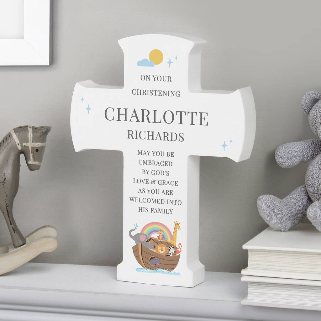 Personalised Noah's Ark Christening Gift - alternative angle