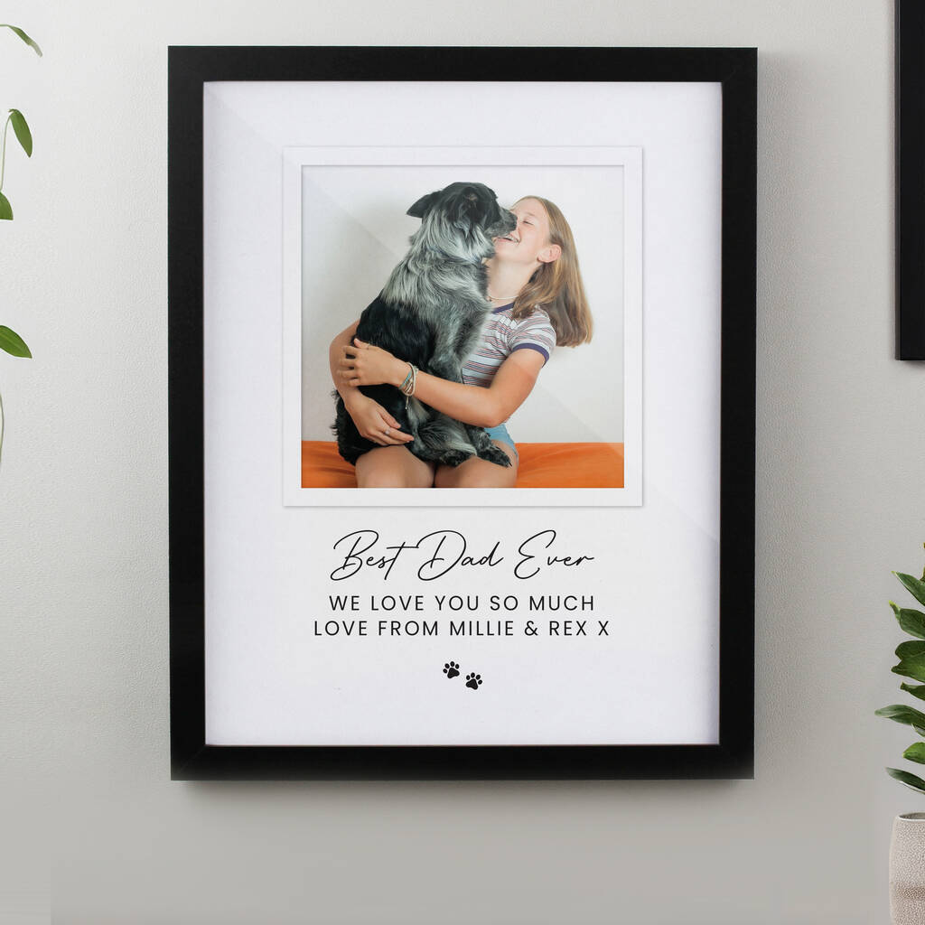 Personalised Pet Framed Print - detail view