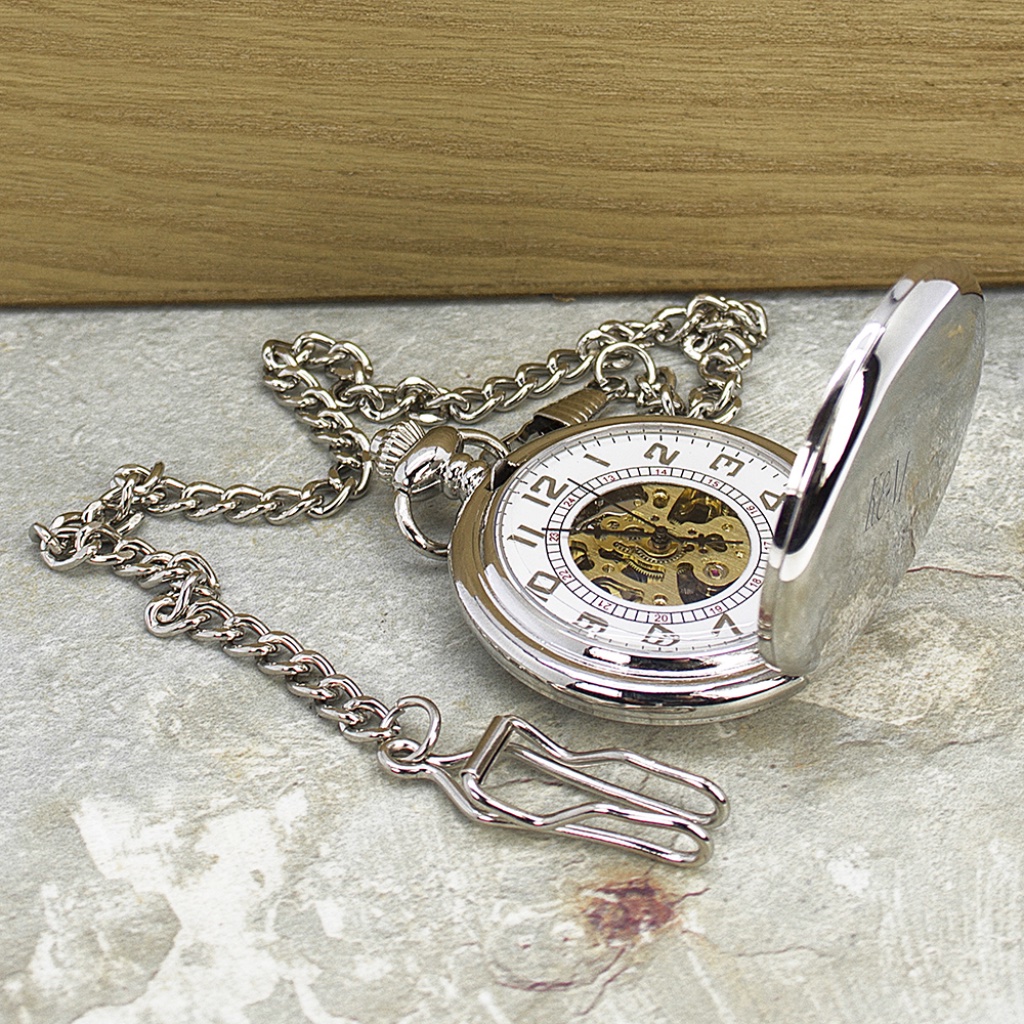 Personalised Pocket Watch - alternative angle