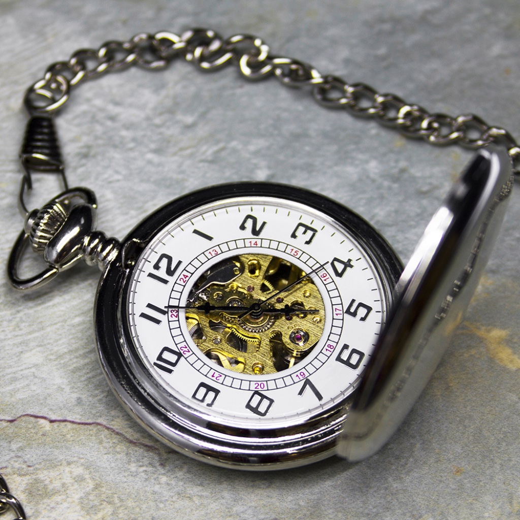 Personalised Pocket Watch - close-up detail