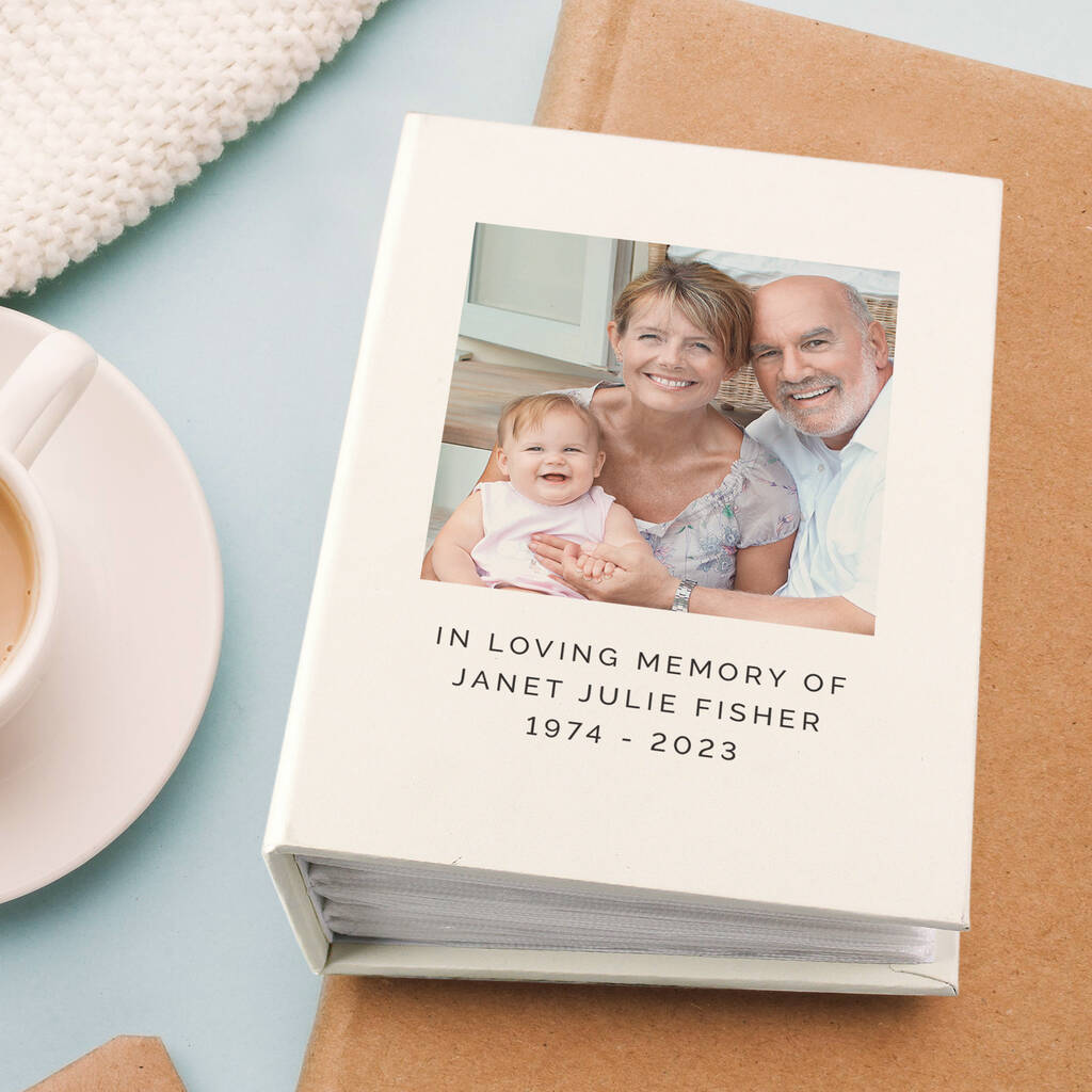 Personalised Remembrance Photo Album With Sleeves - main product image