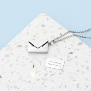 Personalised Secret Message Envelope Necklace - main product image