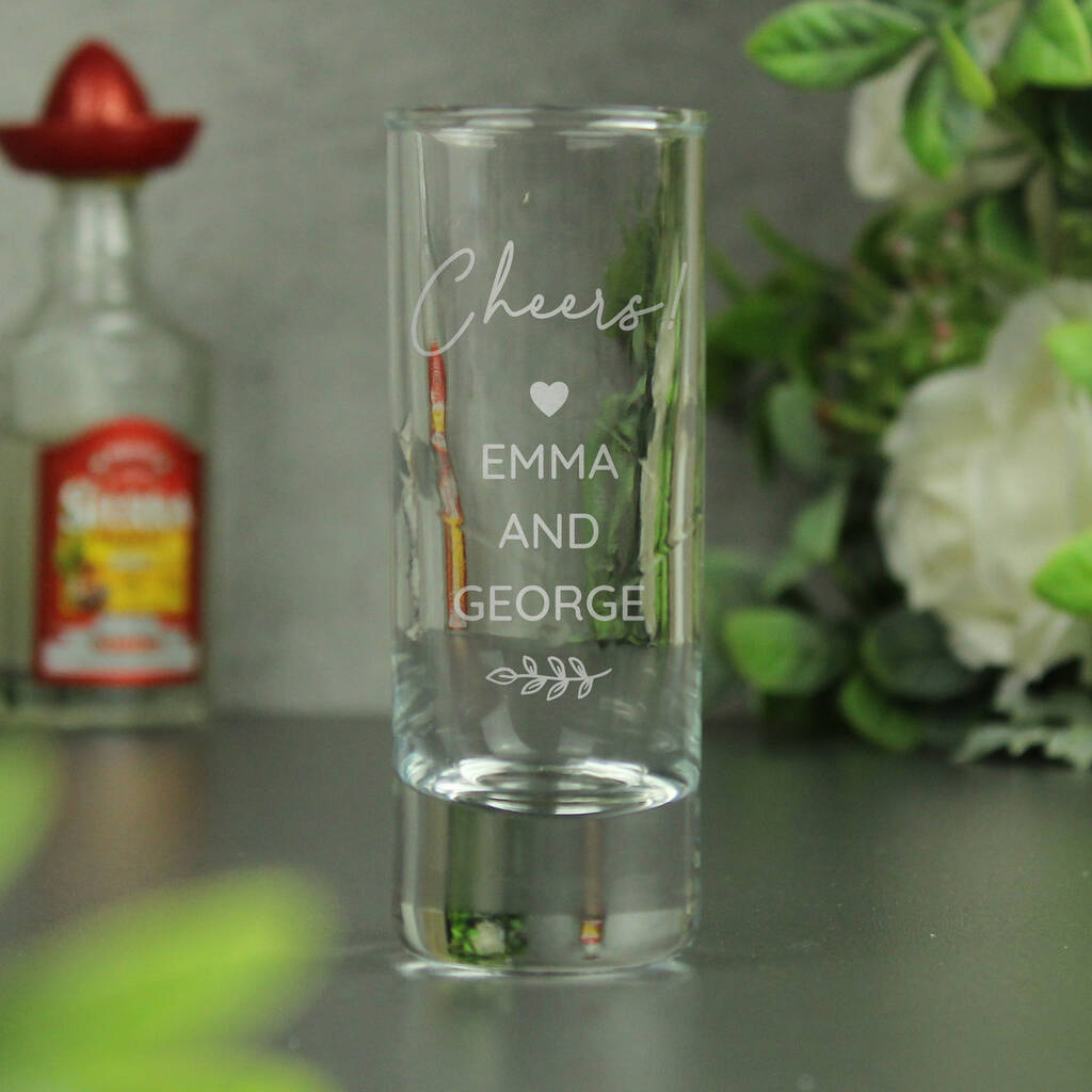 Personalised Shot Glass - alternative angle