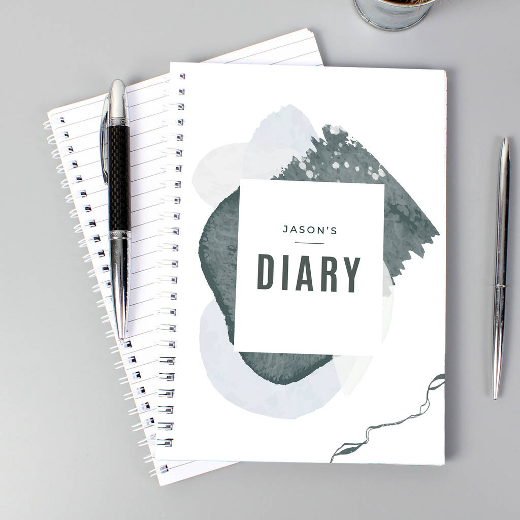 Personalised Softback Diary - alternative angle