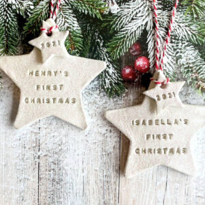 Personalised Star First Christmas Decoration - main product image